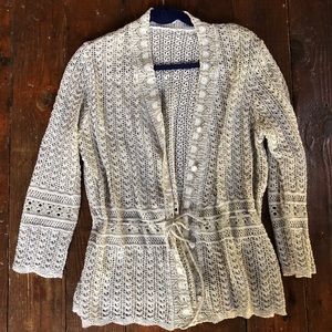 Lace crochet sweater